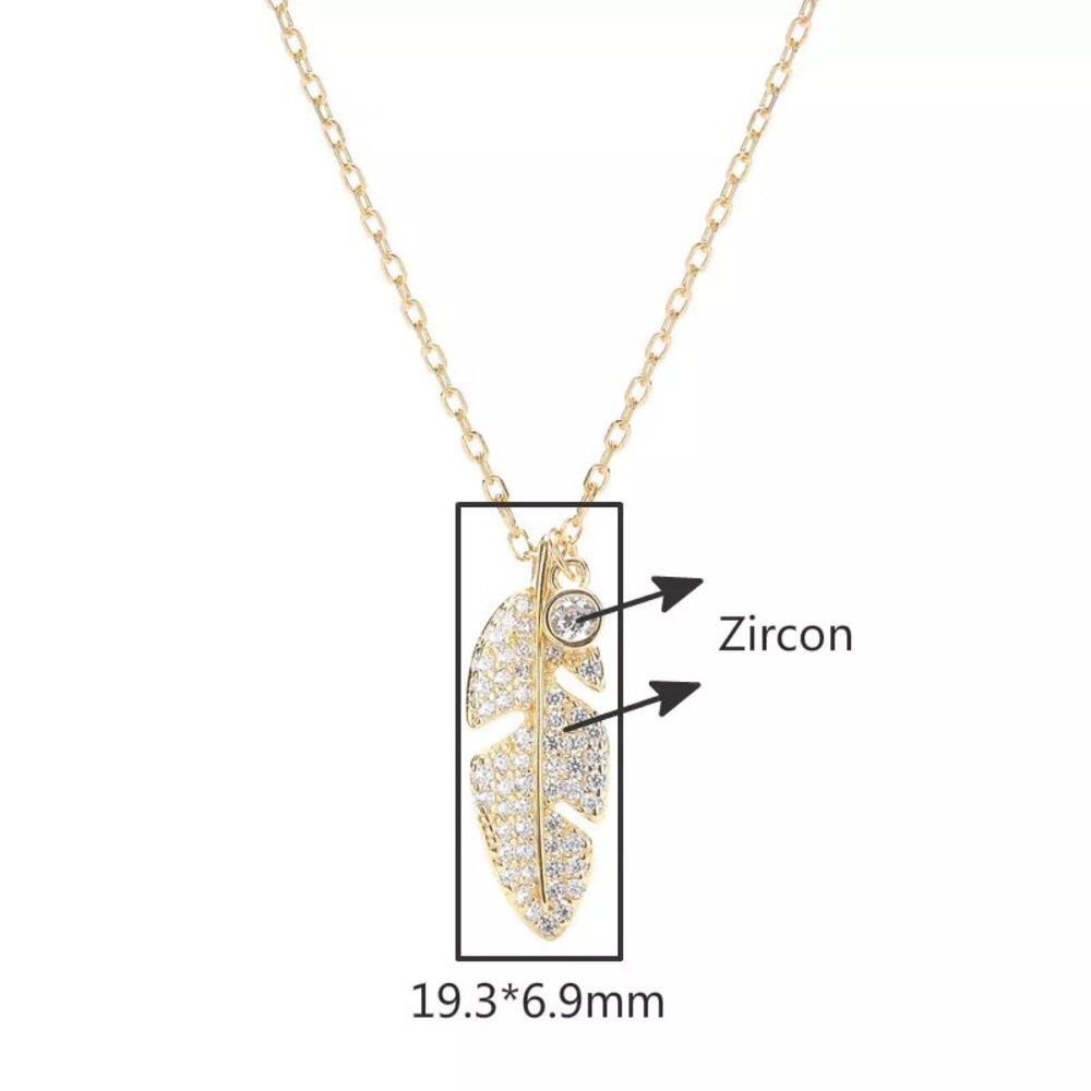 S925 Leaf Necklace - image 2